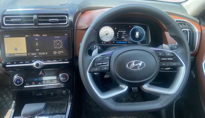 2021 Hyundai ALCAZAR 1.5 SIGNATURE (O) AT 6STR, Diesel, Automatic, 24,546 km, Steering Wheel Close Up