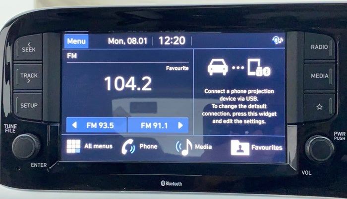 2021 Hyundai GRAND I10 NIOS SPORTZ 1.2 KAPPA VTVT CNG, CNG, Manual, 48,042 km, Infotainment System