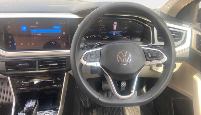 2022 Volkswagen VIRTUS TOPLINE TSI 1.0 AT, Petrol, Automatic, 9,032 km, Steering Wheel Close Up