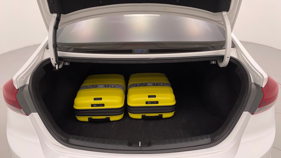 Boot Inside View with Luggage