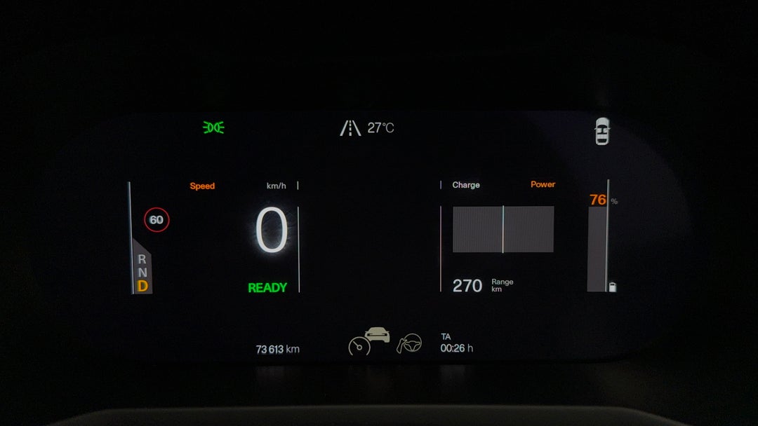 2022 Polestar 2 Long Range Dual Motor 78kwh, Automatic, 73613 km, Odometer View