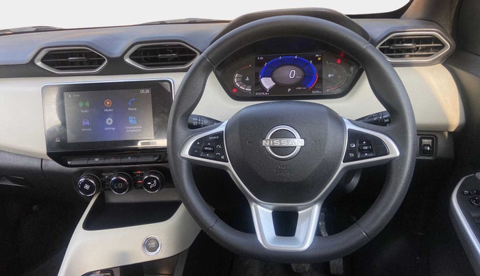 2022 Nissan MAGNITE XV TURBO CVT DUAL TONE, Petrol, Automatic, 5,275 km, Steering Wheel Close Up