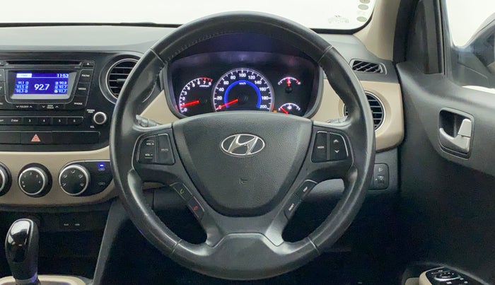 2015 Hyundai Grand i10 ASTA AT 1.2 KAPPA VTVT, Petrol, Automatic, 30,800 km, Steering Wheel Close Up