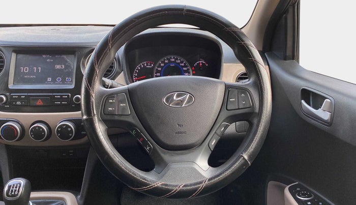 2018 Hyundai Grand i10 SPORTZ 1.2 KAPPA VTVT, Petrol, Manual, 33,773 km, Steering Wheel Close Up