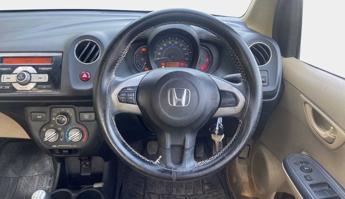2014 Honda Brio S MT, Petrol, Manual, 89,681 km, Steering Wheel Close Up