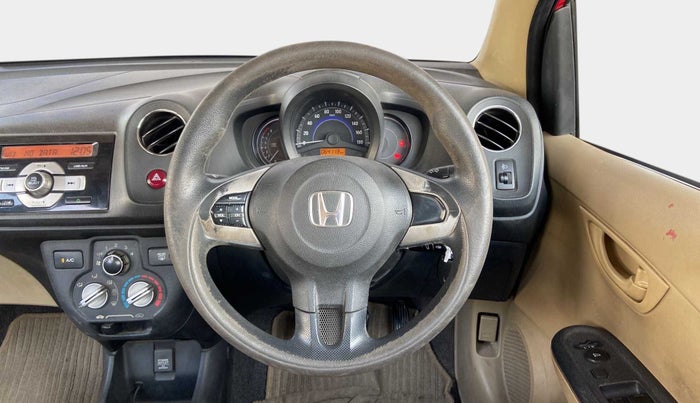2014 Honda Brio S MT, Petrol, Manual, 64,114 km, Steering Wheel Close Up
