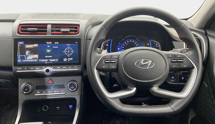 2021 Hyundai Creta SX (O) 1.4 TURBO DCT DUAL TONE, Petrol, Automatic, 32,162 km, Steering Wheel Close Up
