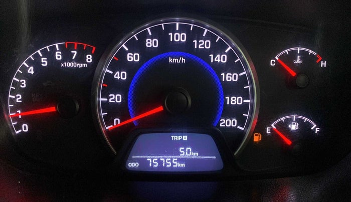 2013 Hyundai Grand i10 ASTA 1.2 KAPPA VTVT, Petrol, Manual, 75,753 km, Odometer Image