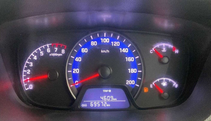 2017 Hyundai Xcent SX 1.2, CNG, Manual, 69,702 km, Odometer Image