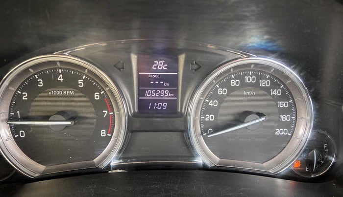 2017 Maruti Ciaz ZETA 1.4  MT PETROL, Petrol, Manual, 1,05,283 km, Odometer Image