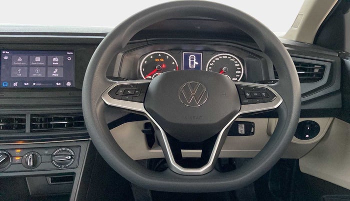 2023 Volkswagen VIRTUS COMFORTLINE TSI 1.0 MT, Petrol, Manual, 3,716 km, Steering Wheel Close Up