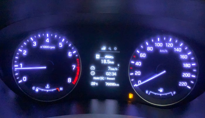 2017 Hyundai Elite i20 ASTA 1.2 (O), Petrol, Manual, 76,977 km, Odometer Image