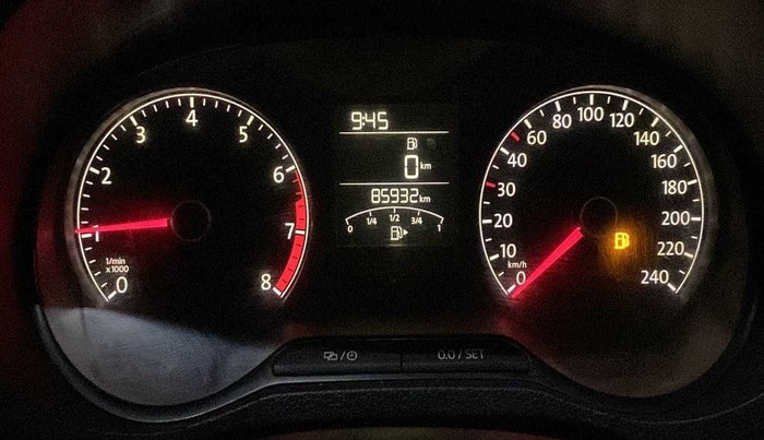 2016 Volkswagen Ameo TRENDLINE 1.2L, Petrol, Manual, 86,107 km, Odometer Image