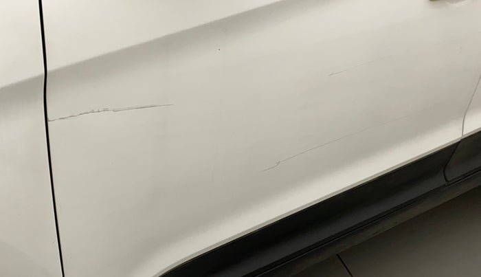 2018 Hyundai Creta E PLUS 1.6 PETROL, Petrol, Manual, 1,14,721 km, Front passenger door - Minor scratches