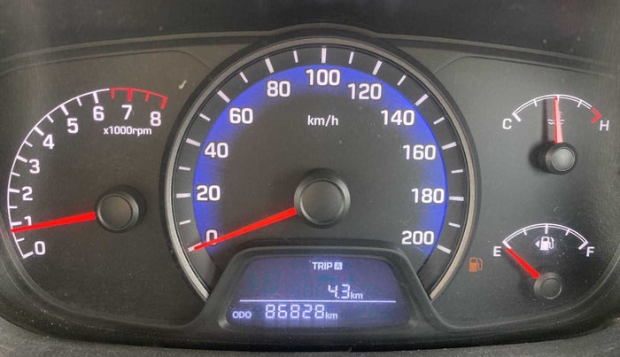 2014 Hyundai Xcent S (O) 1.2, Petrol, Manual, 86,824 km, Odometer Image