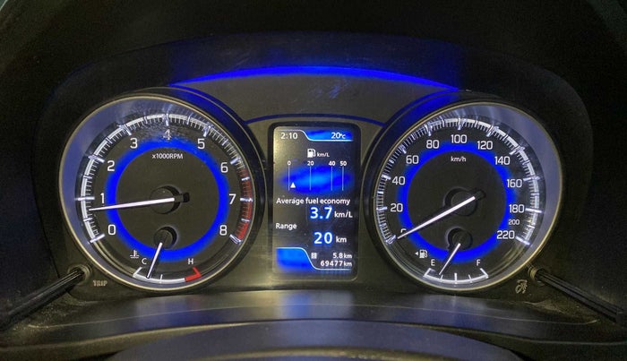 2021 Toyota Glanza G, Petrol, Manual, 69,620 km, Odometer Image