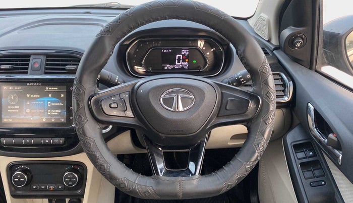 2023 Tata TIGOR XZ PLUS PETROL, Petrol, Manual, 6,573 km, Steering Wheel Close Up