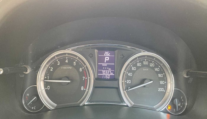 2017 Maruti Ciaz ZETA 1.4  AT PETROL, Petrol, Automatic, 70,406 km, Odometer Image