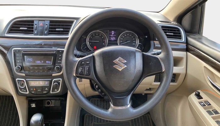 2017 Maruti Ciaz ZETA 1.4  AT PETROL, Petrol, Automatic, 70,406 km, Steering Wheel Close Up