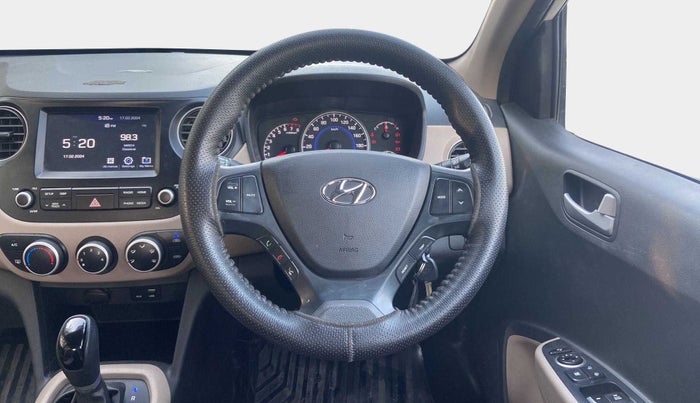 2017 Hyundai Grand i10 SPORTZ (O) AT 1.2 KAPPA VTVT, Petrol, Automatic, 26,240 km, Steering Wheel Close Up