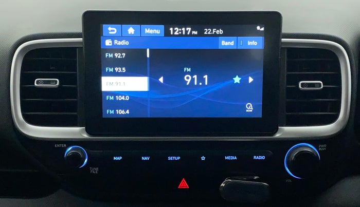 2019 Hyundai VENUE SX 1.0 (O) TURBO, Petrol, Manual, 49,825 km, Infotainment System