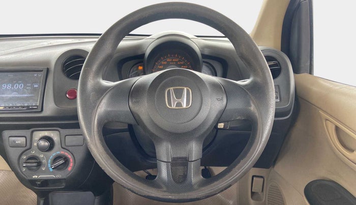 2015 Honda Amaze 1.2L I-VTEC E, Petrol, Manual, 1,19,433 km, Steering Wheel Close Up