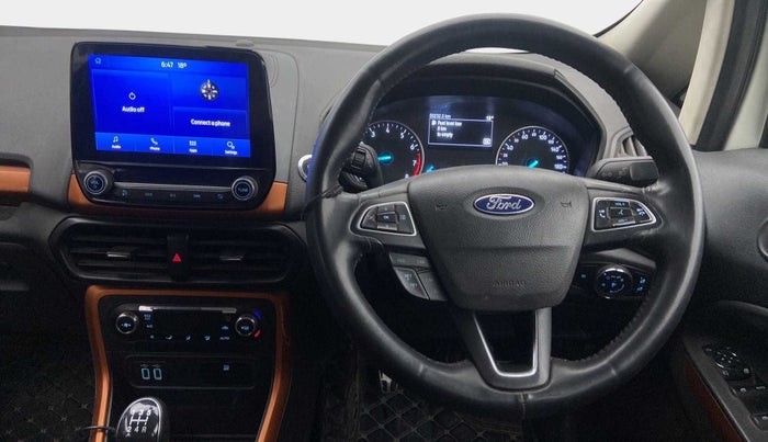 2020 Ford Ecosport TITANIUM 1.5 SPORTS(SUNROOF) PETROL, Petrol, Manual, 50,309 km, Steering Wheel Close Up
