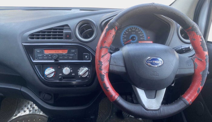 2018 Datsun Redi Go S 1.0 AMT, Petrol, Automatic, 16,740 km, Steering Wheel Close Up