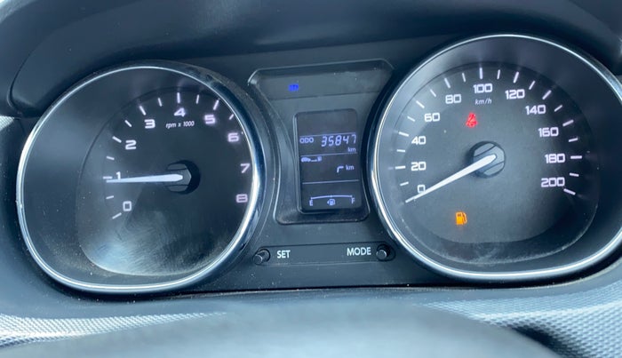 2018 Tata Tiago XZ PLUS PETROL, CNG, Manual, 36,007 km, Instrument cluster - MIL light  due to CNG outside fitment