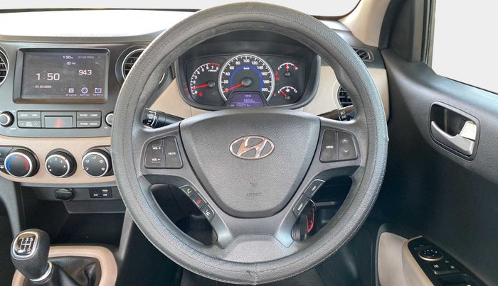 2018 Hyundai Grand i10 SPORTZ 1.2 KAPPA VTVT, Petrol, Manual, 20,254 km, Steering Wheel Close Up