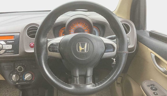 2012 Honda Brio V MT, Petrol, Manual, 56,896 km, Steering Wheel Close Up