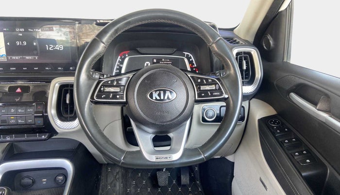2021 KIA SONET HTX PLUS 1.0 IMT, Petrol, Manual, 37,455 km, Steering Wheel Close Up