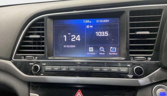 2018 Hyundai New Elantra 2.0 SX(O) AT PETROL, Petrol, Automatic, 54,807 km, Infotainment system - GPS Card not working/missing