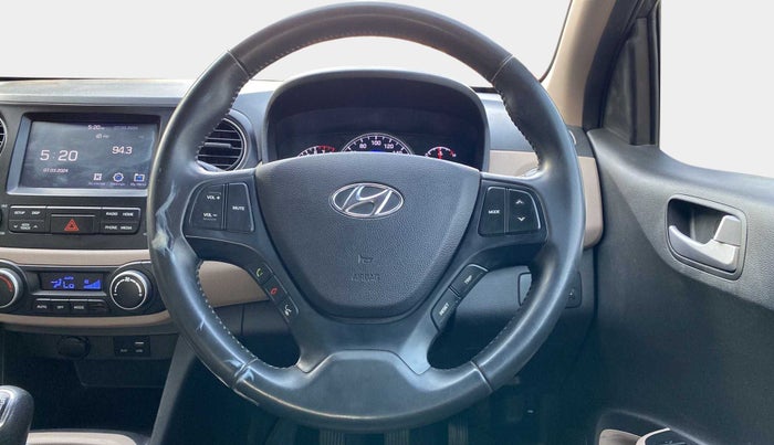 2018 Hyundai Grand i10 ASTA 1.2 KAPPA VTVT, Petrol, Manual, 35,650 km, Steering Wheel Close Up