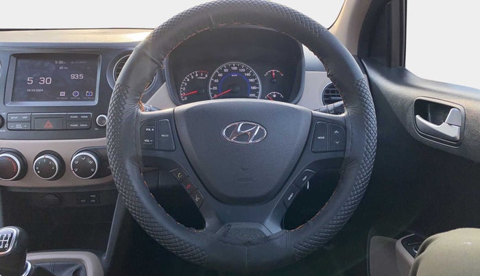 2017 Hyundai Grand i10 SPORTZ (O) 1.2 KAPPA VTVT, Petrol, Manual, 75,797 km, Steering Wheel Close Up