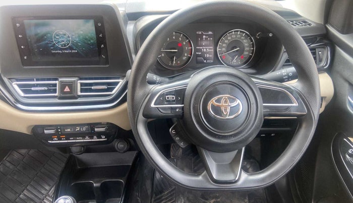 2022 Toyota Glanza G, Petrol, Manual, 17,067 km, Steering Wheel Close Up