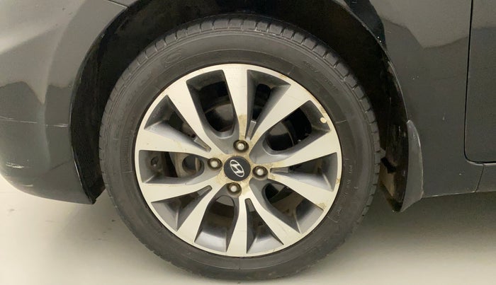 2013 Hyundai Verna FLUIDIC 1.6 VTVT SX OPT, Petrol, Manual, 86,498 km, Left Front Wheel