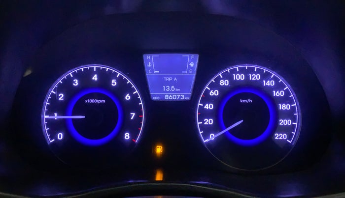 2013 Hyundai Verna FLUIDIC 1.6 VTVT SX OPT, Petrol, Manual, 86,498 km, Odometer Image