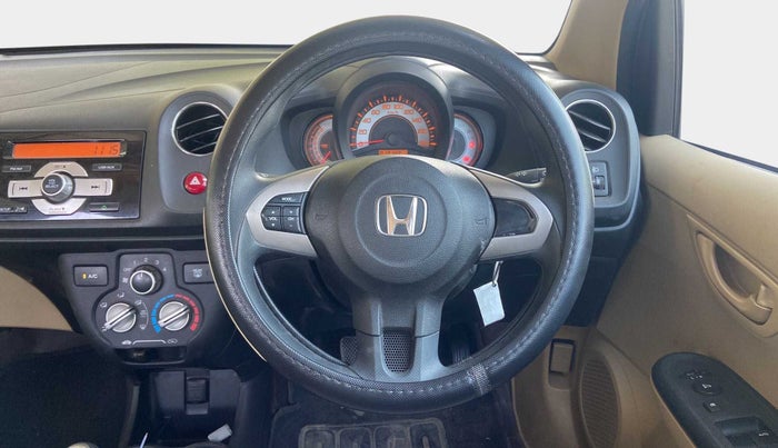 2014 Honda Brio S MT, Petrol, Manual, 13,100 km, Steering Wheel Close Up