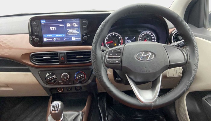2022 Hyundai AURA SX 1.2 CNG, CNG, Manual, 19,628 km, Steering Wheel Close Up