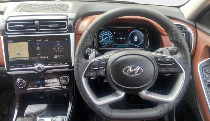 2022 Hyundai ALCAZAR 2.0 SIGNATURE (O) AT 6STR, Petrol, Automatic, 6,907 km, Steering Wheel Close Up