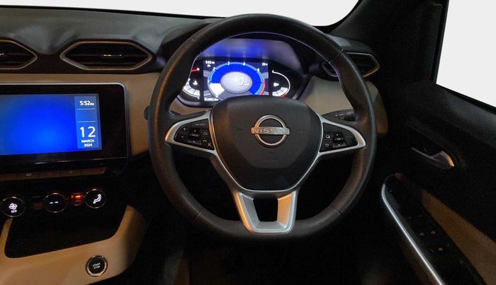 2023 Nissan MAGNITE XV TURBO CVT, Petrol, Automatic, 13,023 km, Steering Wheel Close Up
