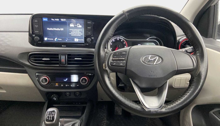 2020 Hyundai AURA SX+ 1.0 TURBO GDI MT, Petrol, Manual, 63,013 km, Steering Wheel Close Up