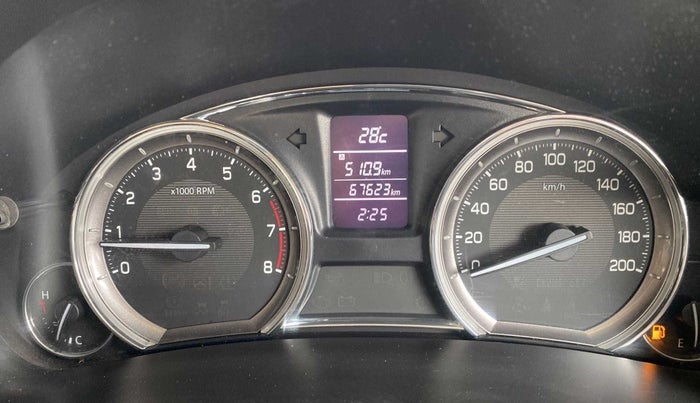 2015 Maruti Ciaz ZXI, Petrol, Manual, 67,612 km, Odometer Image
