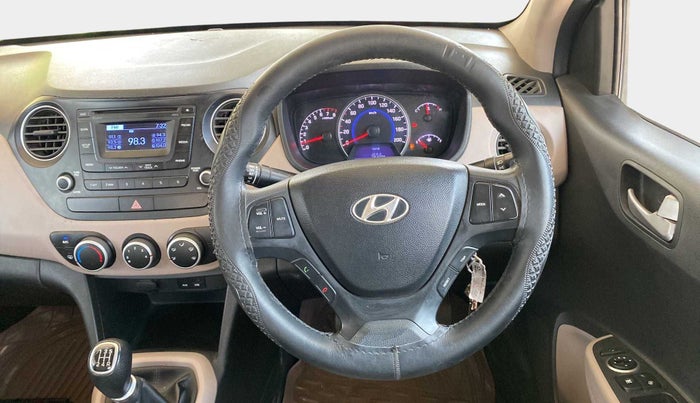 2015 Hyundai Grand i10 SPORTZ 1.2 KAPPA VTVT, Petrol, Manual, 40,491 km, Steering Wheel Close Up