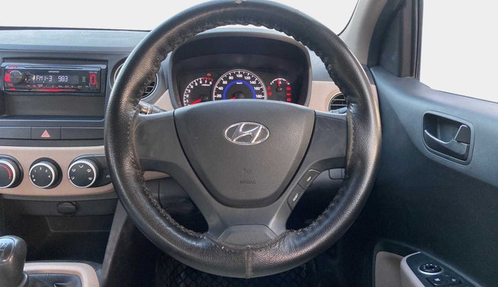2017 Hyundai Grand i10 MAGNA 1.2 KAPPA VTVT, Petrol, Manual, 49,489 km, Steering Wheel Close Up