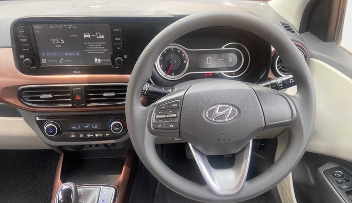 2020 Hyundai AURA SX PLUS 1.2 AMT, Petrol, Automatic, 12,465 km, Steering Wheel Close Up