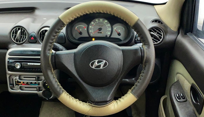 2012 Hyundai Santro Xing GL PLUS, Petrol, Manual, 60,418 km, Steering Wheel Close Up