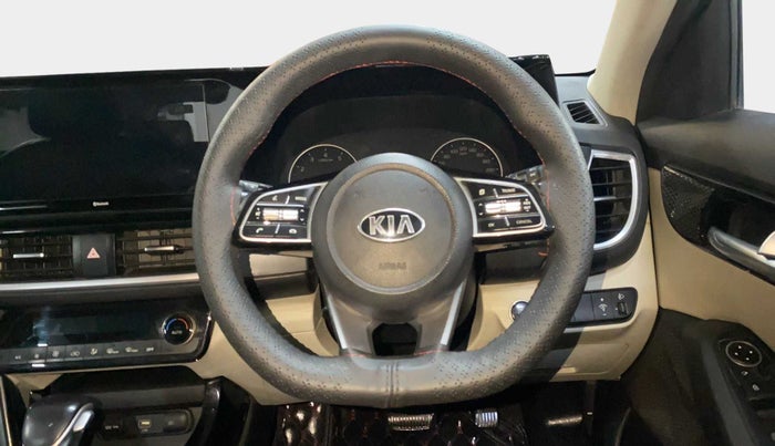 2019 KIA SELTOS HTX 1.5 CVT PETROL, Petrol, Automatic, 71,400 km, Steering Wheel Close Up
