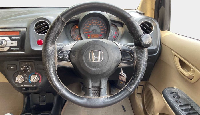 2014 Honda Amaze 1.2L I-VTEC S, Petrol, Manual, 73,979 km, Steering Wheel Close Up
